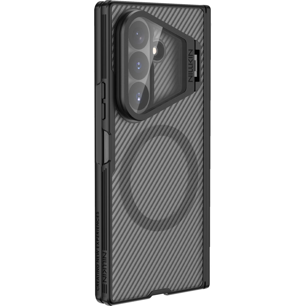Handyhülle mit Kameraschutz für Galaxy Z Fold8 Ultra, Nillkin CamShield Prop Magnetic, Transparent Schwarz
