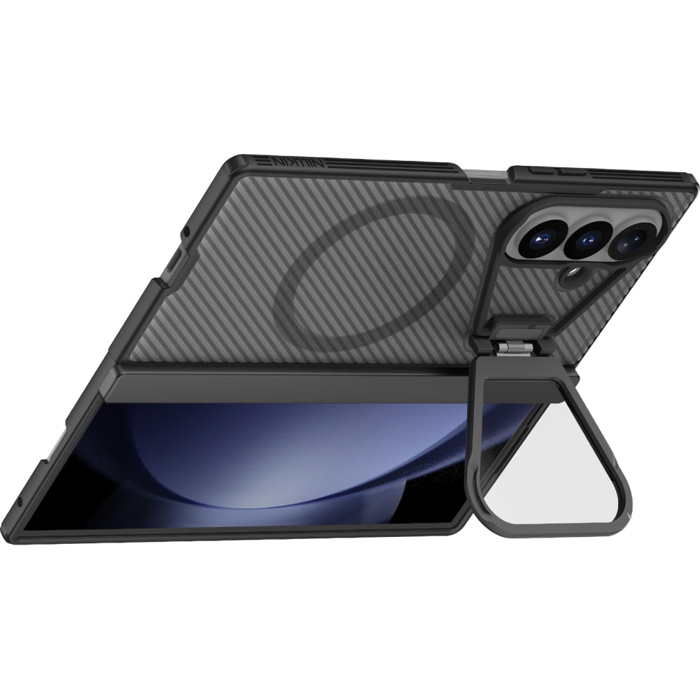 Handyhülle mit Kameraschutz für Galaxy Z Fold8 Ultra, Nillkin CamShield Prop Magnetic, Transparent Schwarz