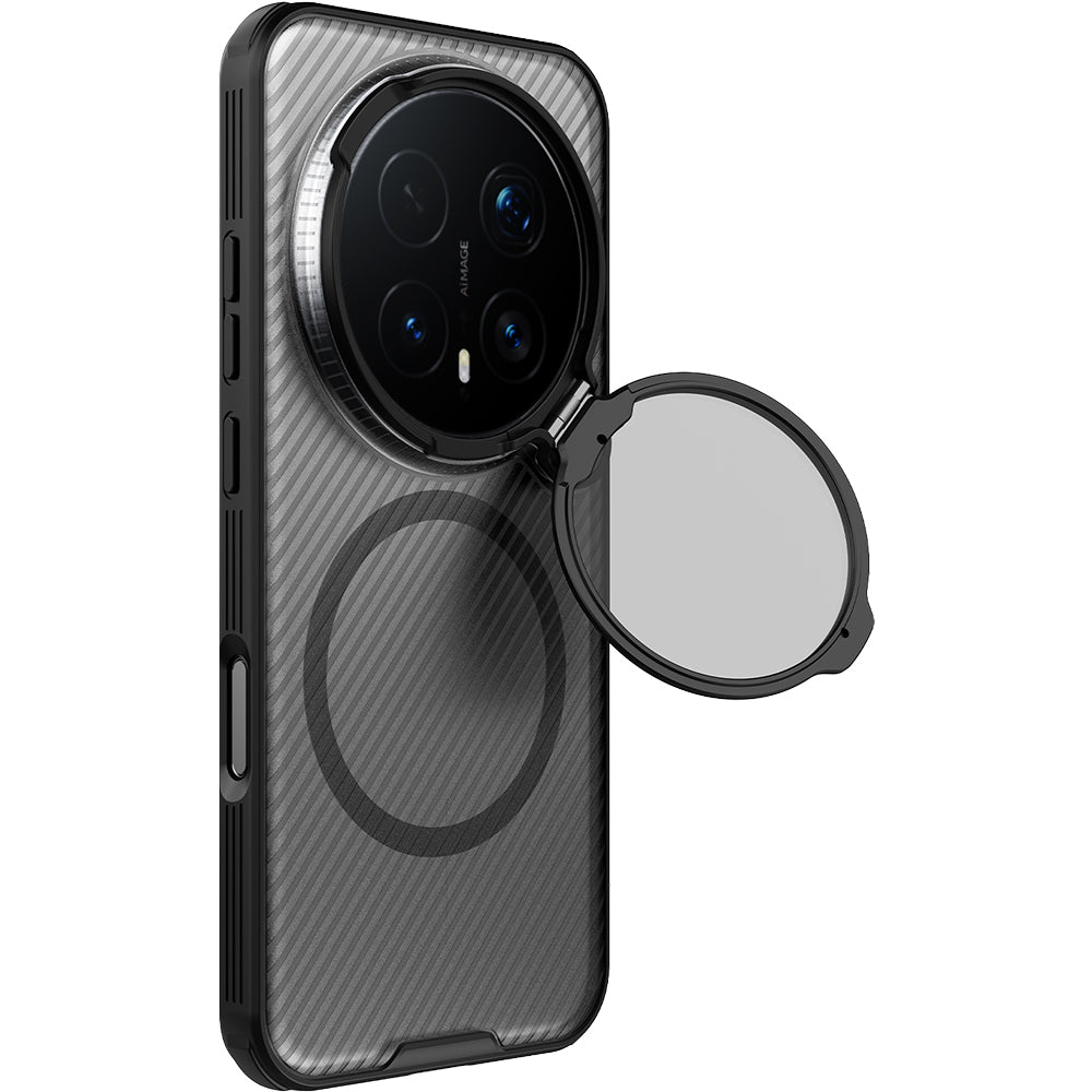 Handyhülle für Honor Magic8 Pro, Nillkin CamShield Prop Magnetic mit MagSafe, Transluzent mit Schwarz