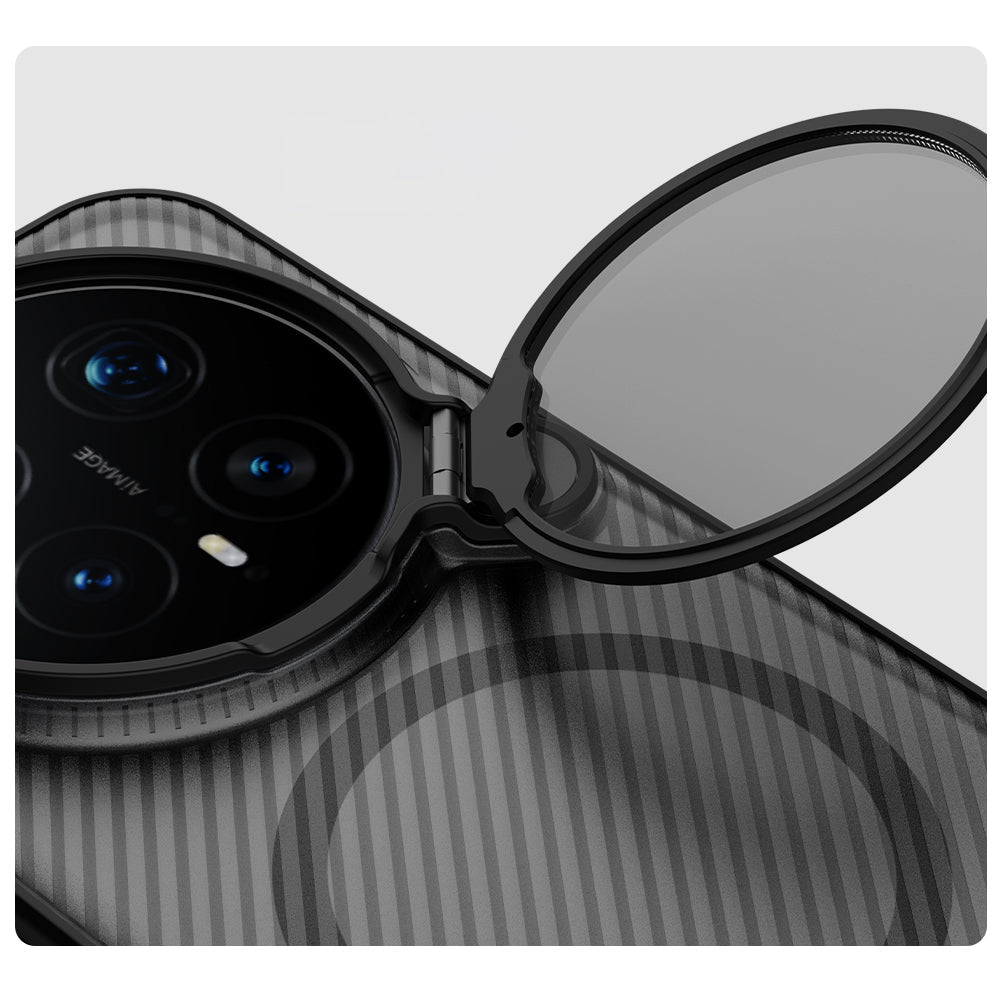 Handyhülle für Honor Magic8 Pro, Nillkin CamShield Prop Magnetic mit MagSafe, Transluzent mit Schwarz