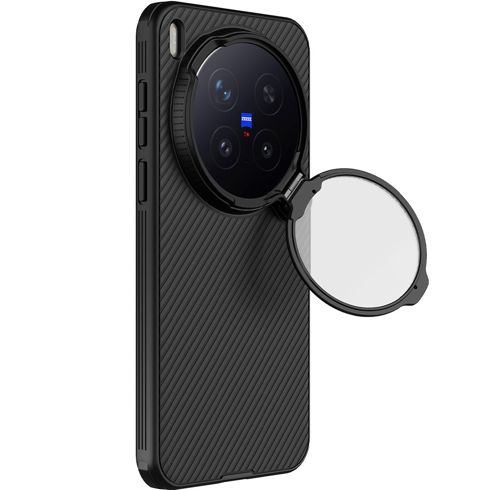 Handyhülle für Vivo X300 Pro, Nillkin CamShield Prop Magnetic mit MagSafe, Schwarz