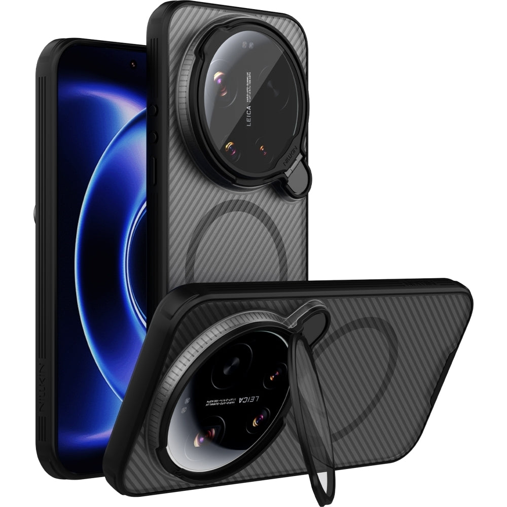 Handyhülle für Xiaomi 17 Ultra, Nillkin CamShield Prop Magnetic mit MagSafe, Transparent Schwarz
