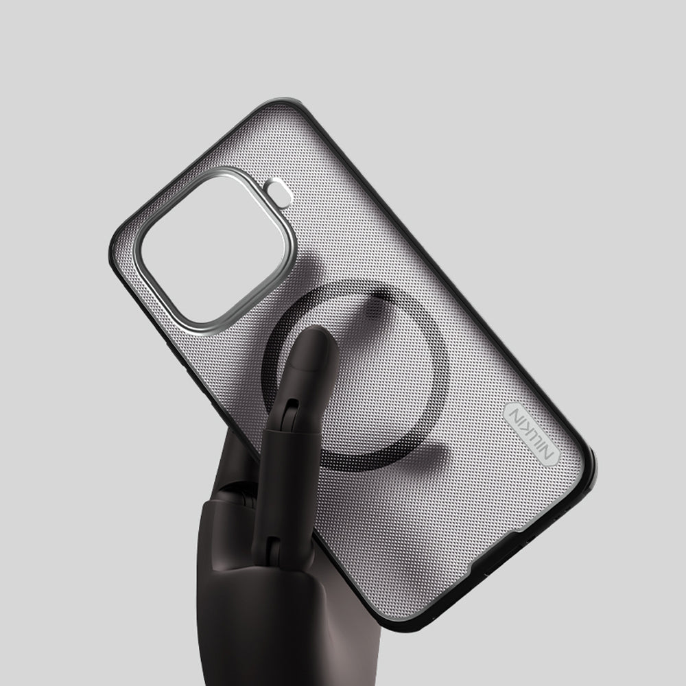 Handyhülle für Xiaomi 15T Pro, Nillkin Frosted Shield Pro Magnetic mit MagSafe, Schwarz und Transparent
