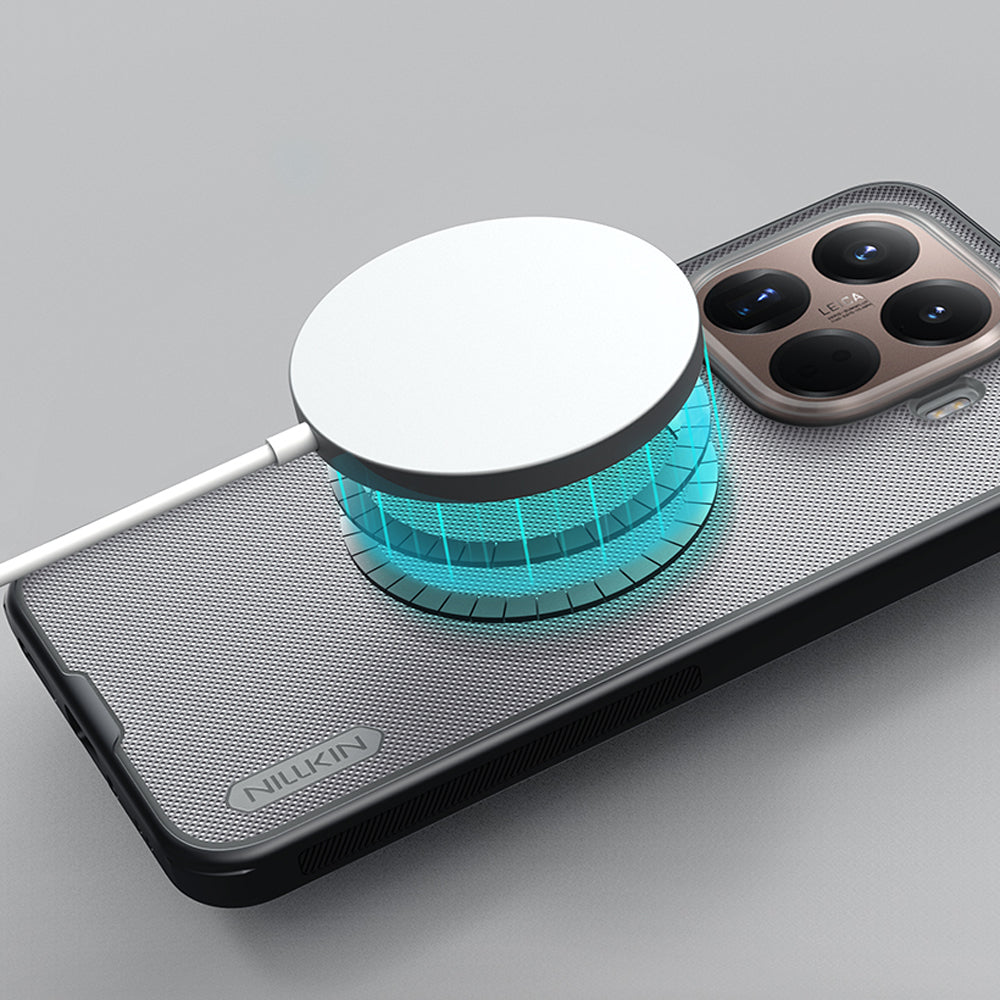 Handyhülle für Xiaomi 15T Pro, Nillkin Frosted Shield Pro Magnetic mit MagSafe, Schwarz und Transparent