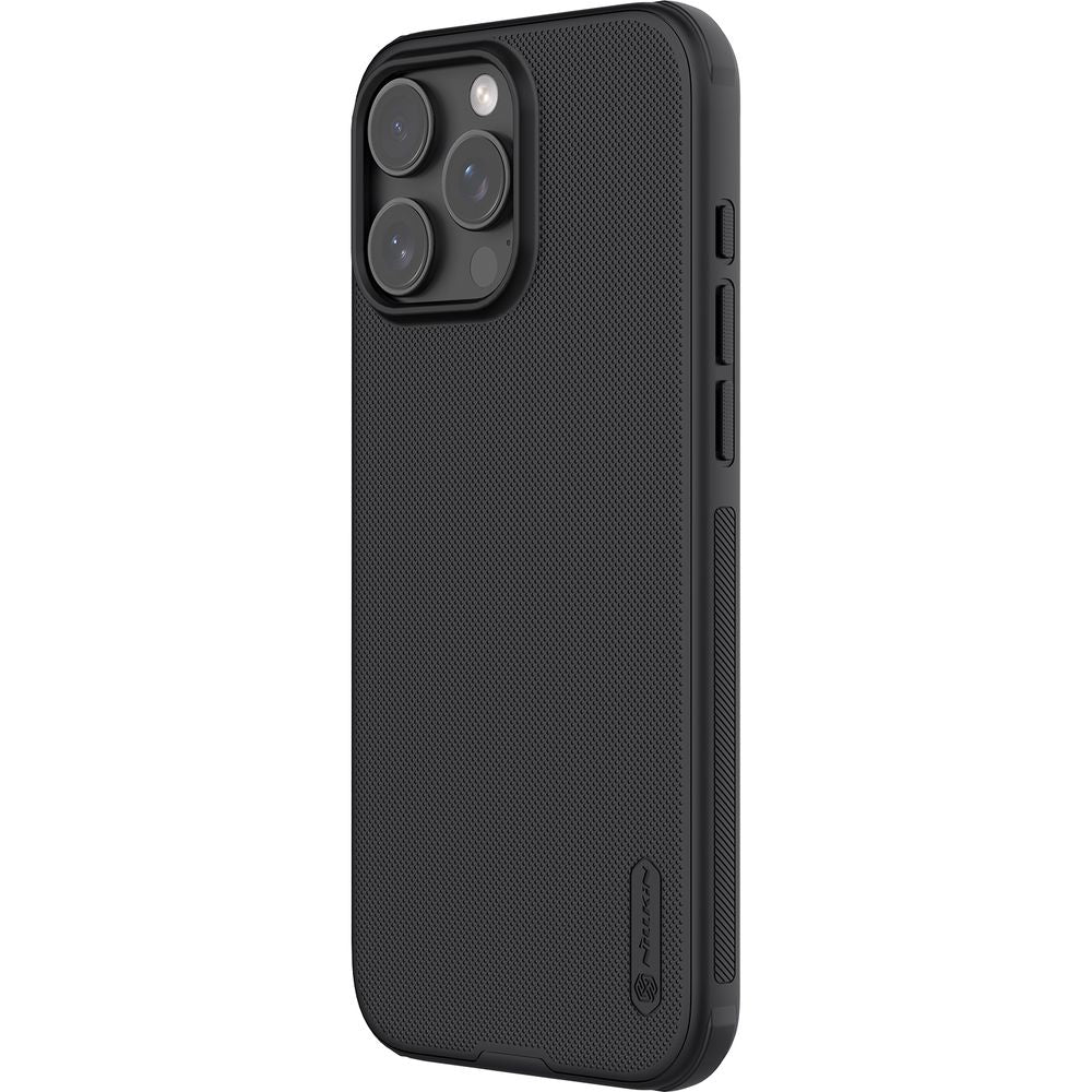 Schutzhülle für iPhone 16 Pro, Nillkin Frosted Shield Pro Magnetic, Schwarz