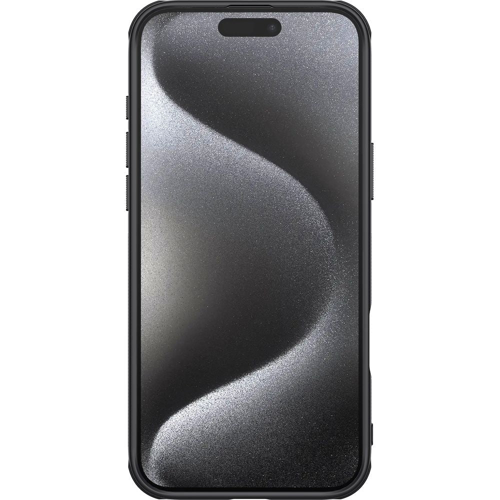 Schutzhülle für iPhone 16 Pro, Nillkin Frosted Shield Pro Magnetic, Schwarz