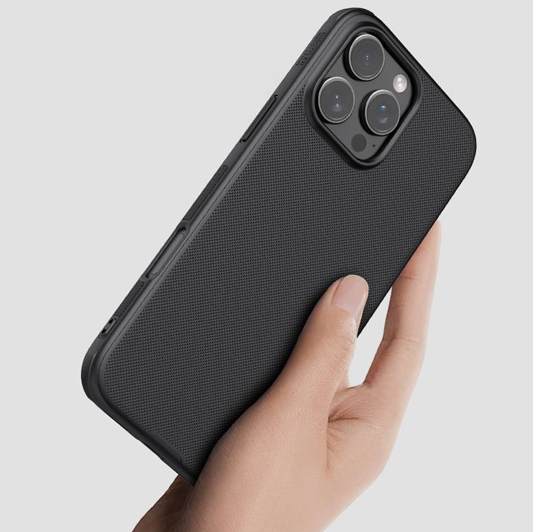 Schutzhülle für iPhone 16 Pro, Nillkin Frosted Shield Pro Magnetic, Schwarz