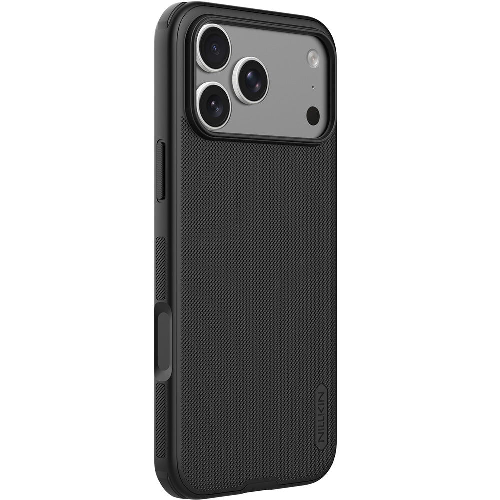 Handyhülle für iPhone 18 Pro Max / 17 Pro Max, Nillkin Frosted Shield Pro Magnetic mit MagSafe, Schwarz (3/4)