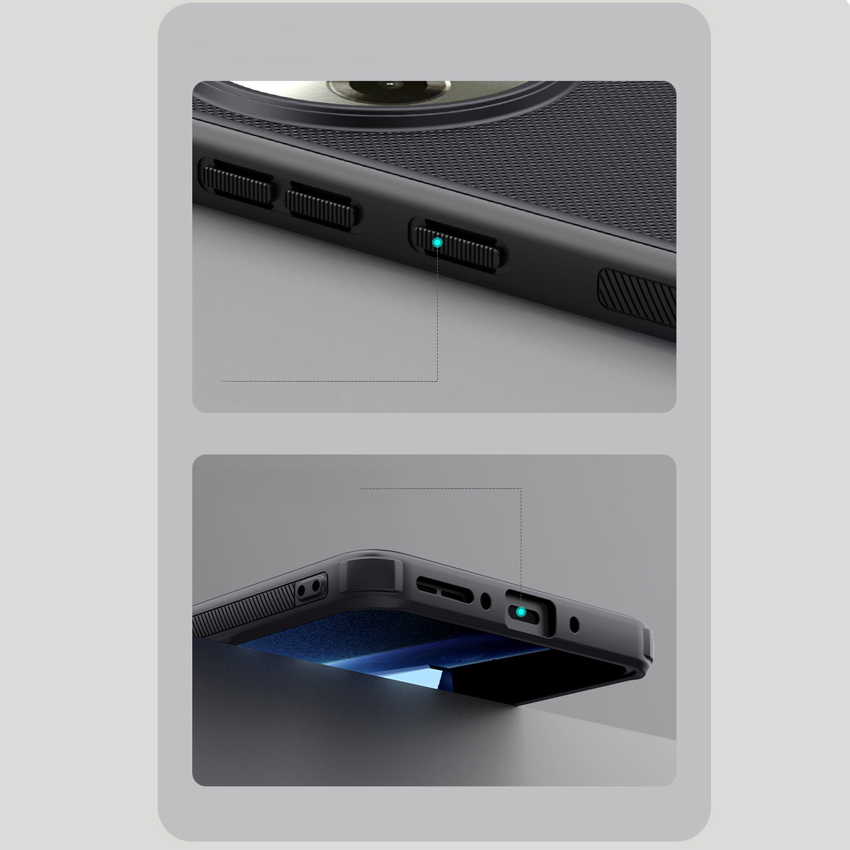 Handyhülle für OnePlus 13R, Nillkin Frosted Shield Pro Magnetic, Schwarz