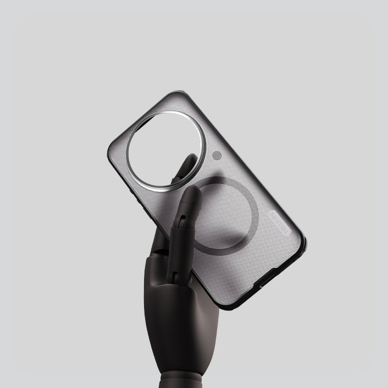 Handyhülle für Xiaomi 17 Ultra, Nillkin Super Frosted Shield Pro Magnetic mit MagSafe, Rauchfarben