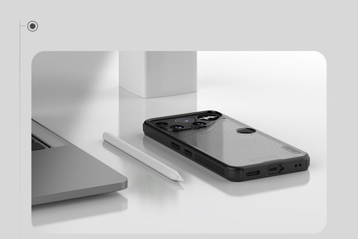 Handyhülle für Nothing Phone 3, Nillkin Frosted Shield Pro, Durchscheinend-Schwarz