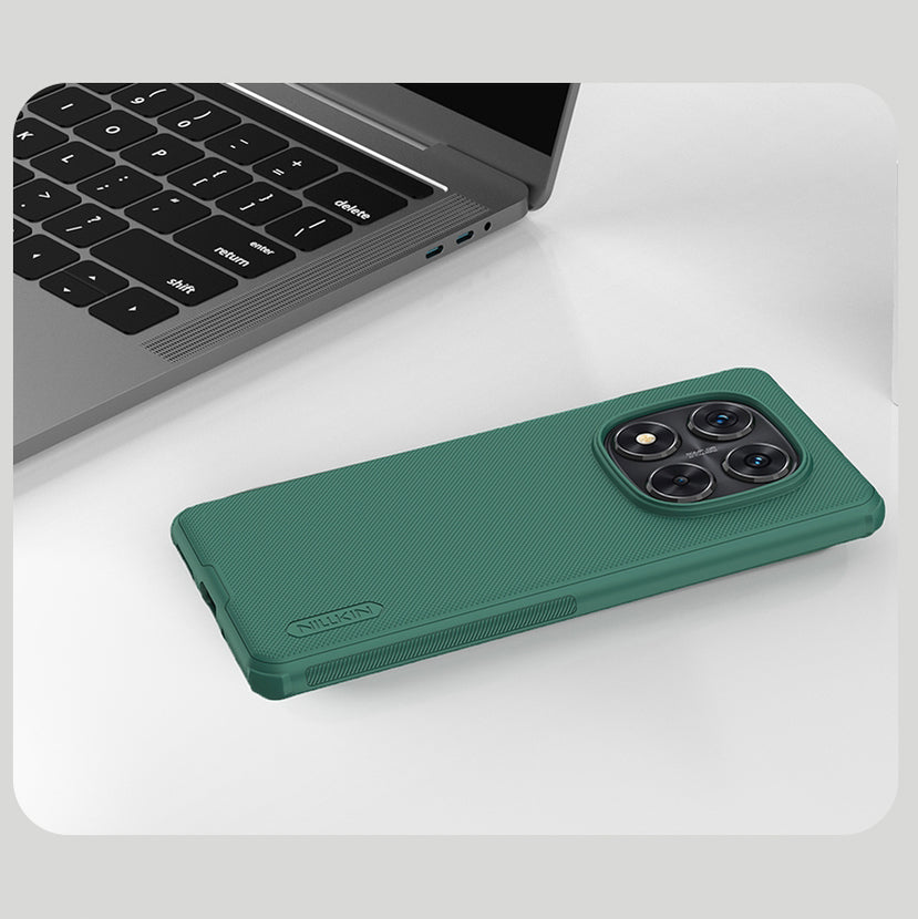 Handyhülle für Redmi Note 14 Pro 5G / POCO X7, Nillkin Frosted Shield Pro, Dunkelgrün