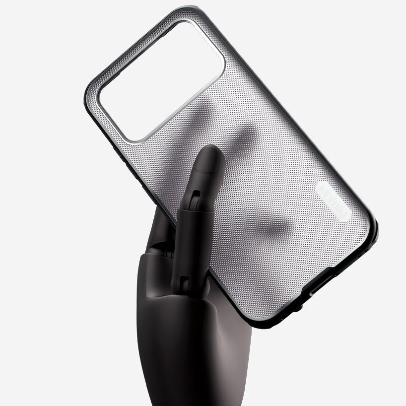 Handyhülle für Xiaomi POCO F8 Ultra, Nillkin Super Frosted Shield Pro, Rauchfarben
