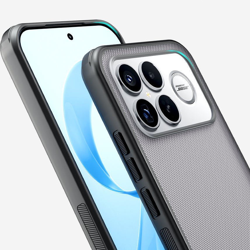 Handyhülle für Xiaomi POCO F8 Ultra, Nillkin Super Frosted Shield Pro, Rauchfarben