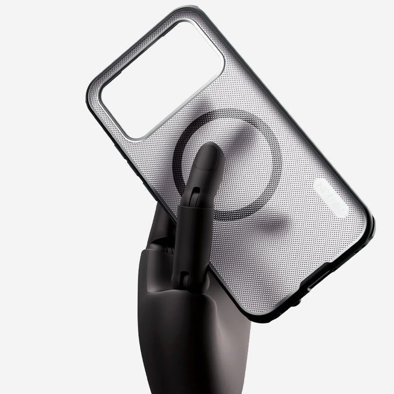 Handyhülle für Xiaomi POCO F8 Pro, Nillkin Super Frosted Shield Pro Magnetic mit MagSafe, Rauchfarben