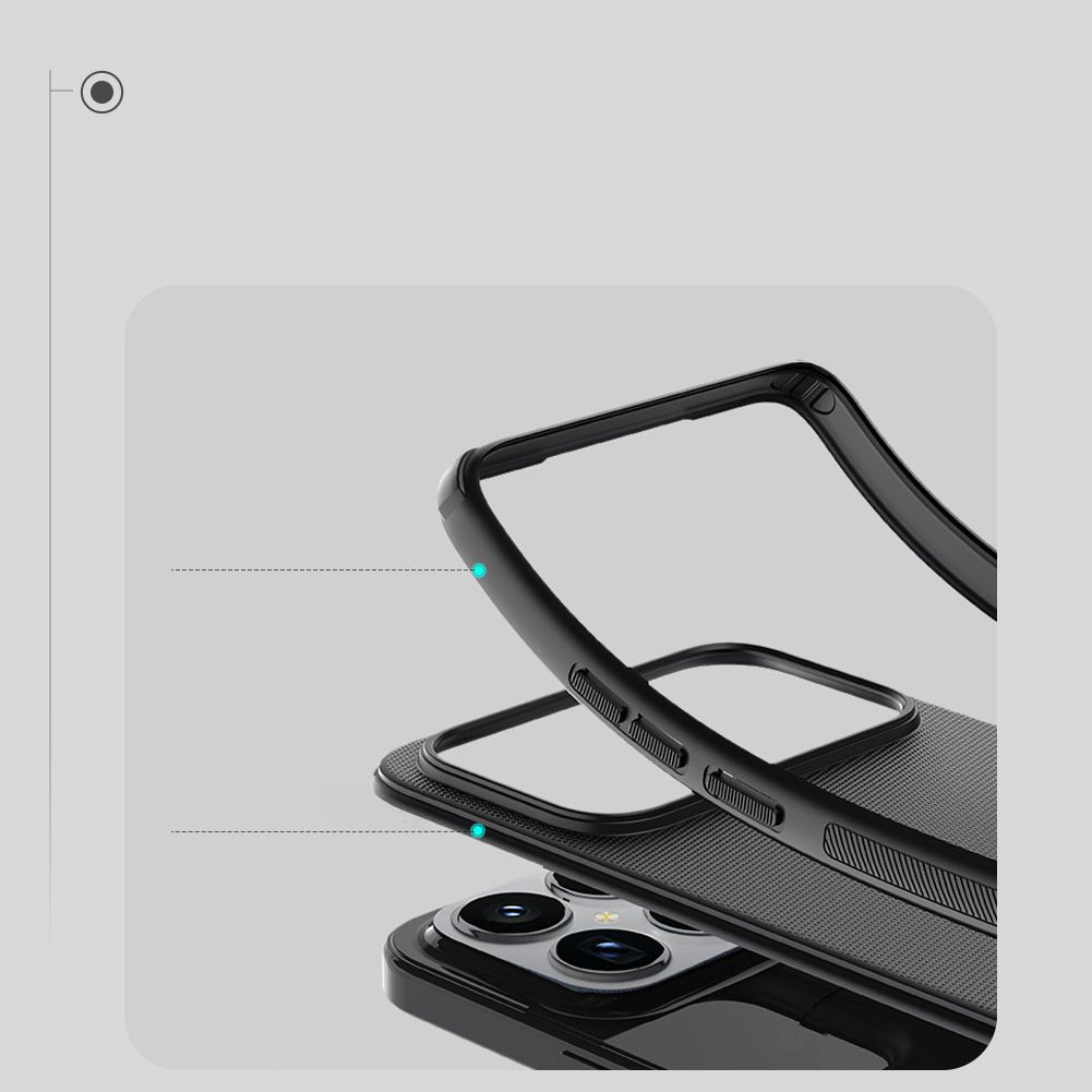 Handyhülle für Xiaomi POCO F8 Ultra, Nillkin Super Frosted Shield Pro Magnetic mit MagSafe, Schwarz