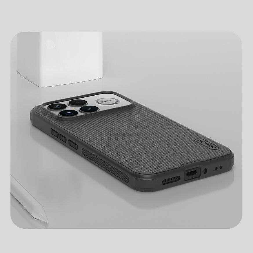 Handyhülle für Xiaomi POCO F8 Ultra, Nillkin Super Frosted Shield Pro Magnetic mit MagSafe, Schwarz