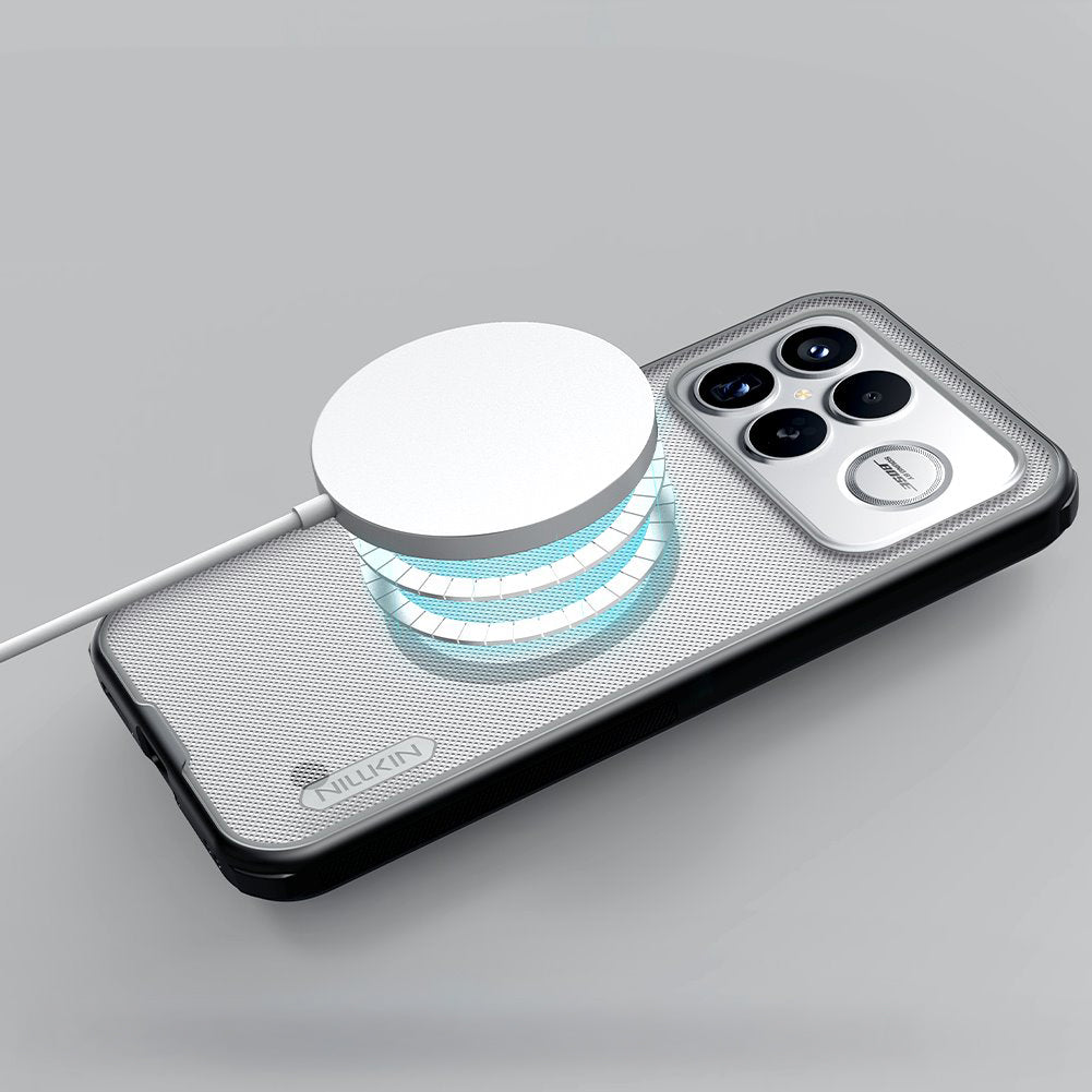 Handyhülle für Xiaomi POCO F8 Ultra, Nillkin Super Frosted Shield Pro Magnetic mit MagSafe, Rauchfarben