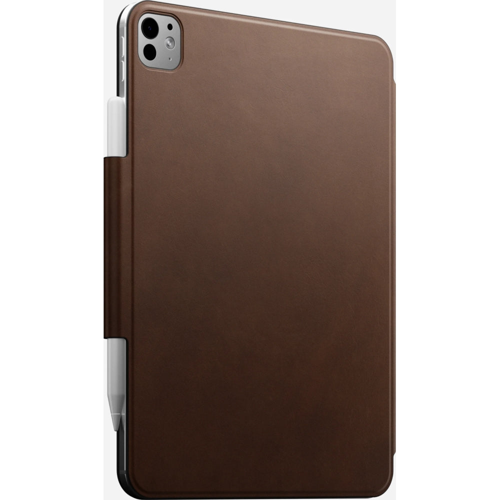 Schutzhülle mit Klappe für iPad Pro 11"(2022/2021/2020/2018), Nomad Leather Folio Plus, Braun