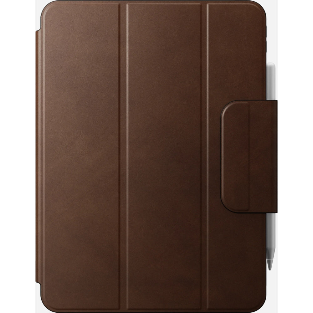 Schutzhülle mit Klappe für iPad Pro 11"(2022/2021/2020/2018), Nomad Leather Folio Plus, Braun