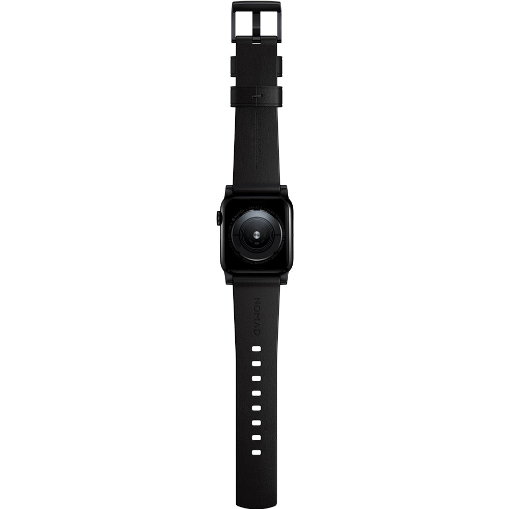 Lederarmband für Apple Watch 49/46/45/44 mm, Nomad Modern Band, Schwarz