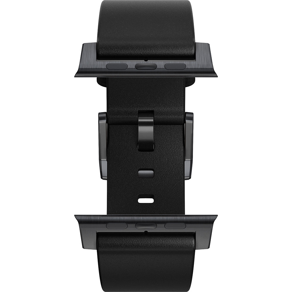 Lederarmband für Apple Watch 49/46/45/44 mm, Nomad Modern Band, Schwarz