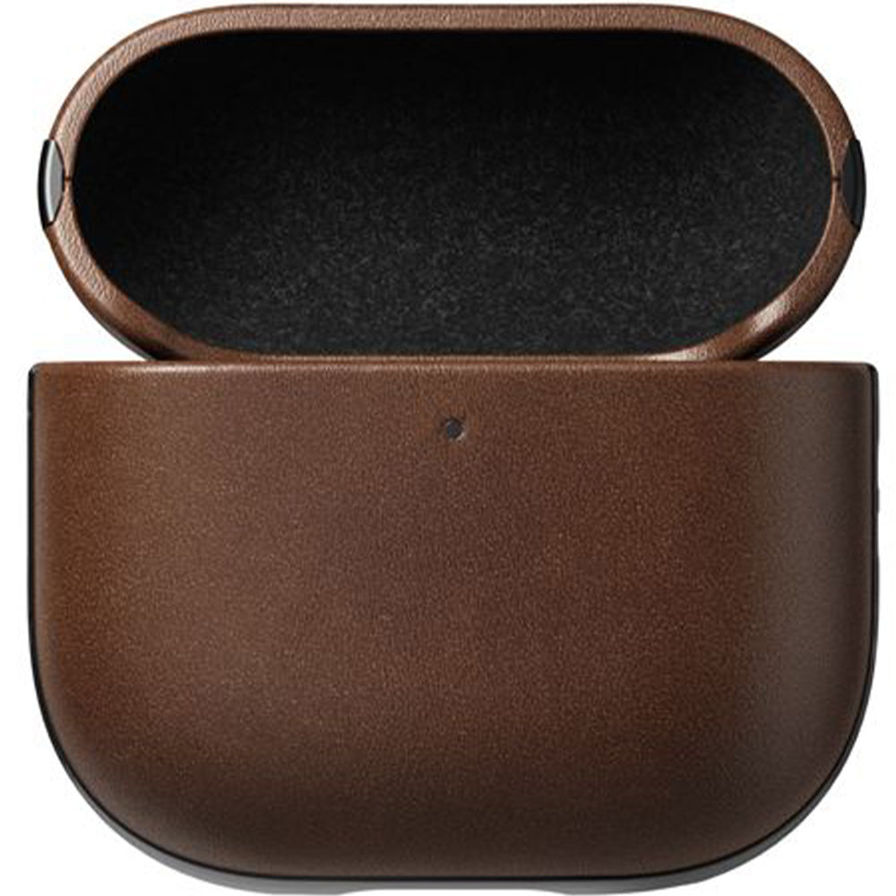 Hülle für AirPods 4, Nomad Modern Leather Case, Braun
