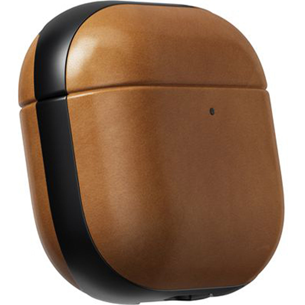 Hülle für AirPods 4, Nomad Modern Leather Case, Hellbraun