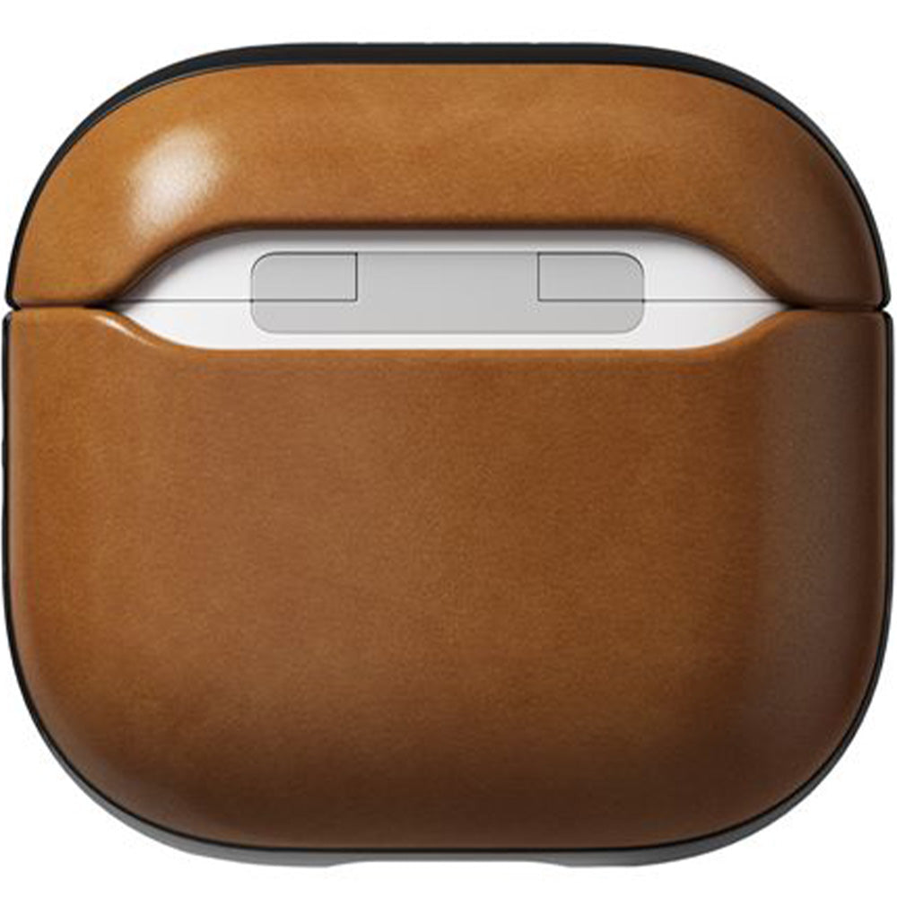 Hülle für AirPods 4, Nomad Modern Leather Case, Hellbraun
