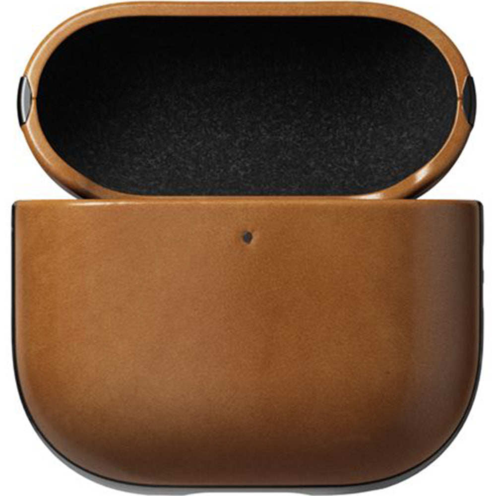 Hülle für AirPods 4, Nomad Modern Leather Case, Hellbraun