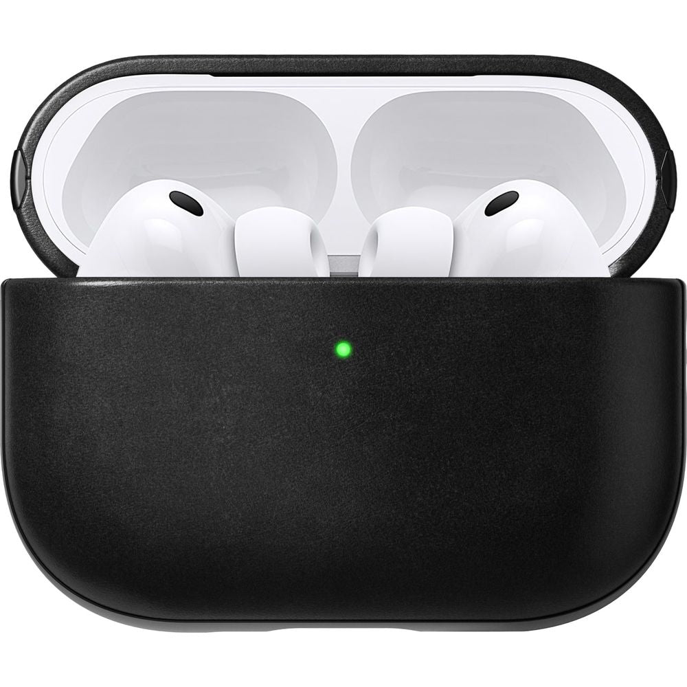 Hülle für AirPods Pro 3, Nomad Modern Leather Horween Series, Schwarz