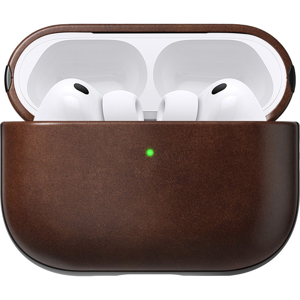 Hülle für AirPods Pro 3, Nomad Modern Leather Horween Series, Braun