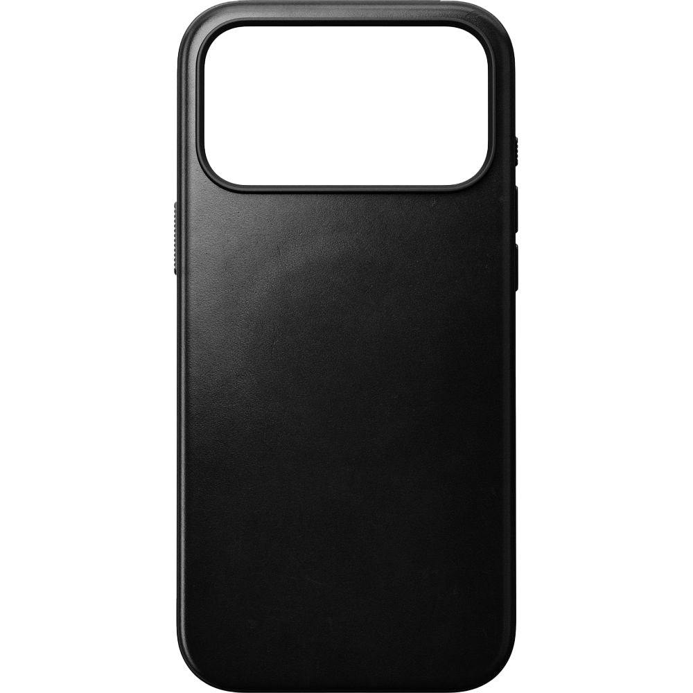 Handyhülle aus Naturleder für iPhone 17 Pro Max, Nomad Modern Leather Case Horween Series mit MagSafe, Schwarz