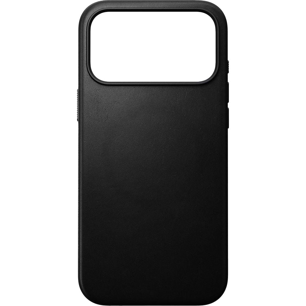 Handyhülle aus Naturleder für iPhone 17 Pro Max, Nomad Modern Leather Case mit MagSafe, Schwarz