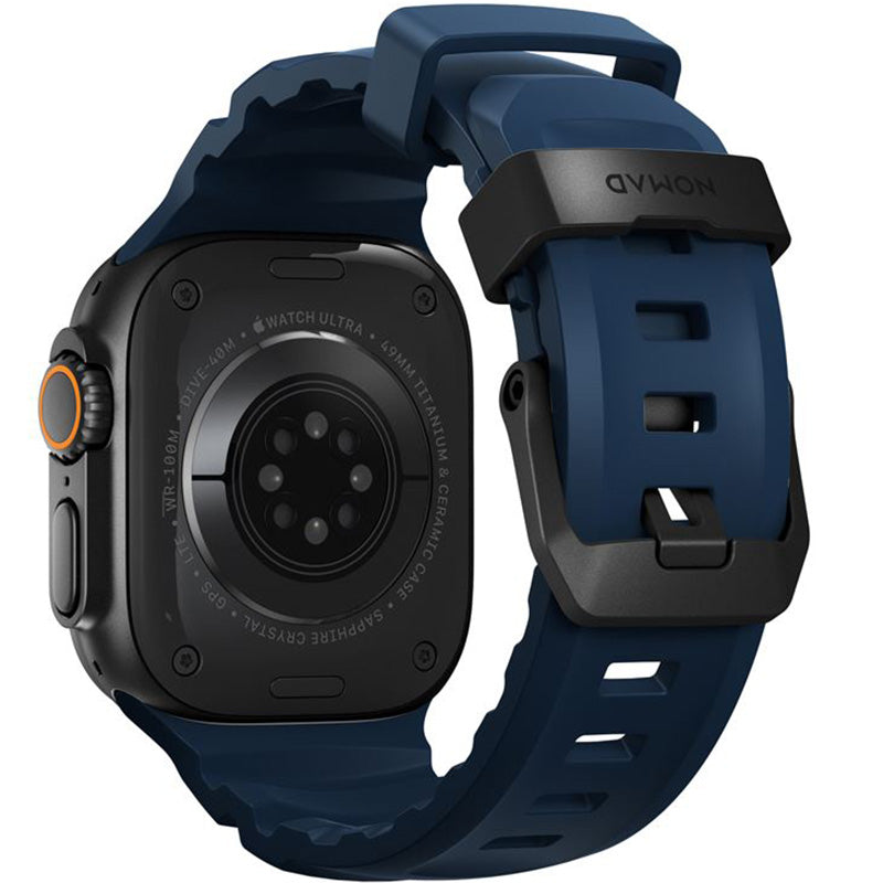 Armband für Apple Watch 49/46/45/44 mm, Nomad Rocky Point Band, Dunkelblau