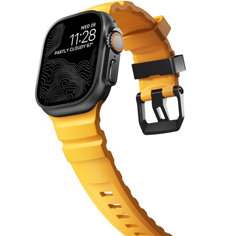 Armband für Apple Watch 49/46/45/44 mm, Nomad Rocky Point Band, Gelb