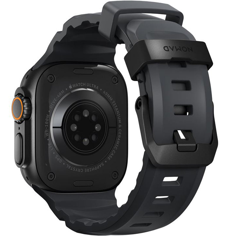 Armband für Apple Watch 49/46/45/44 mm, Nomad Rocky Point Band, Graphit