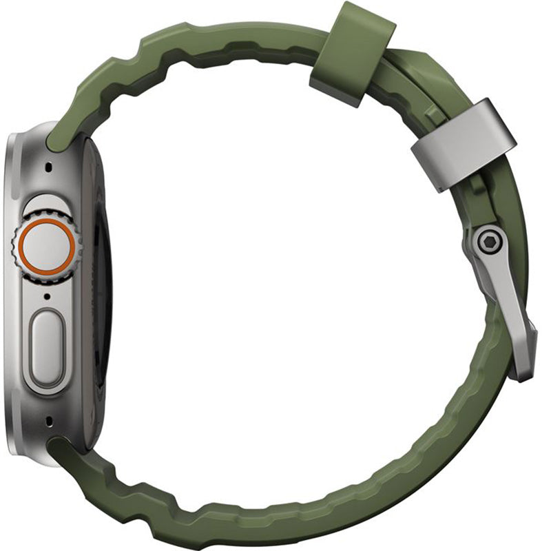 Armband für Apple Watch 49/46/45/44 mm, Nomad Rocky Point Band, Dunkelgrün
