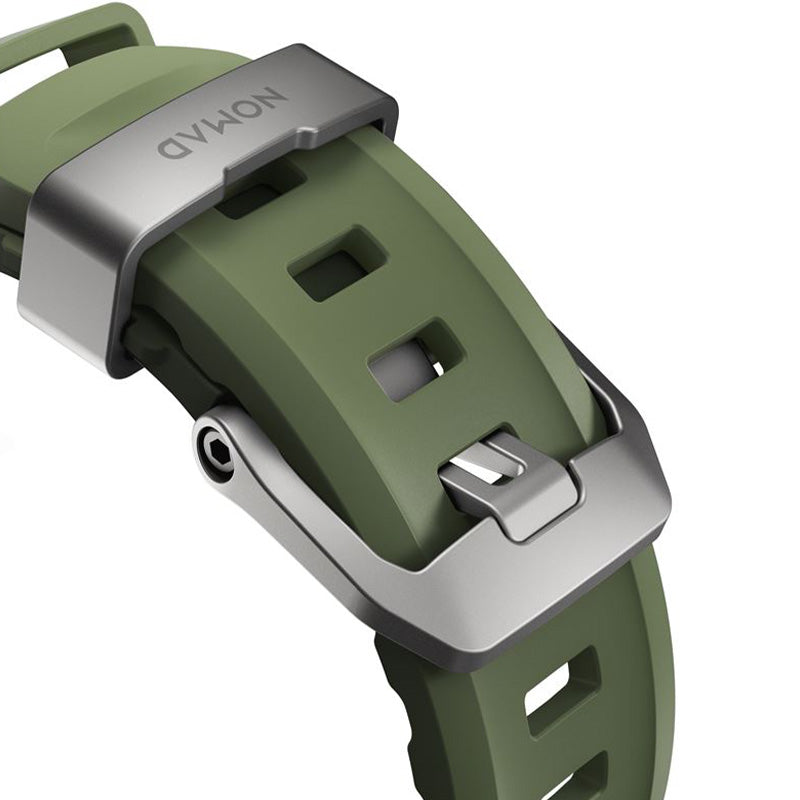 Armband für Apple Watch 49/46/45/44 mm, Nomad Rocky Point Band, Dunkelgrün