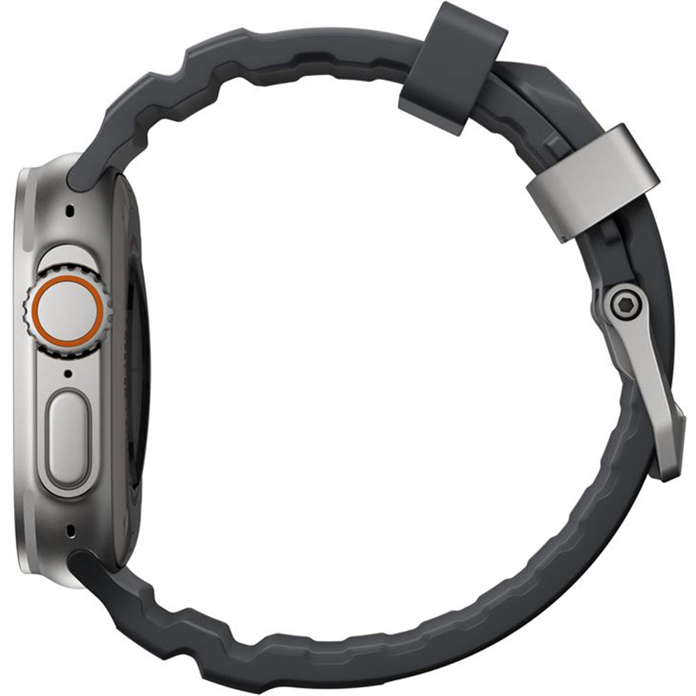 Armband für Apple Watch 49/46/45/44 mm, Nomad Rocky Point Band, Schwarz