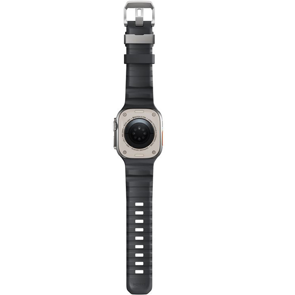 Armband für Apple Watch 49/46/45/44 mm, Nomad Rocky Point Band, Schwarz