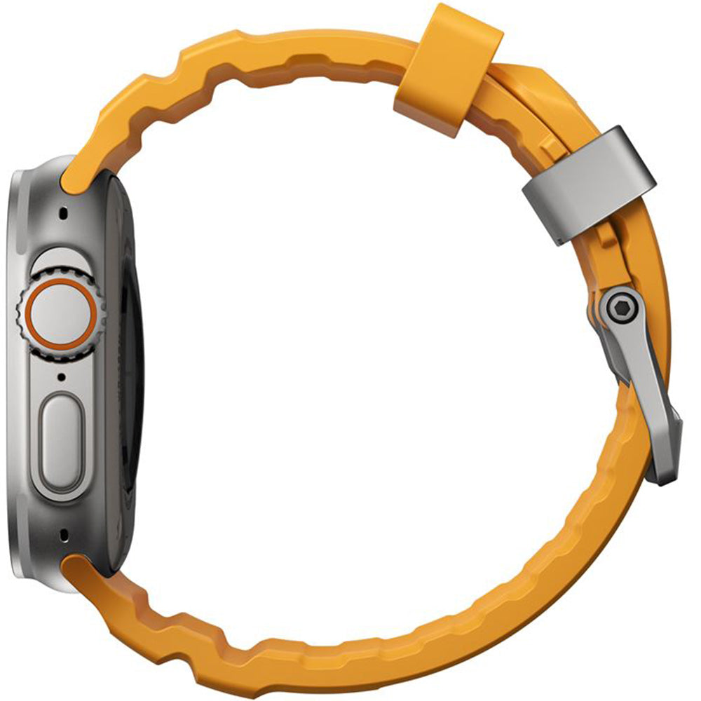 Armband für Apple Watch 49/46/45/44 mm, Nomad Rocky Point Band, Gelb