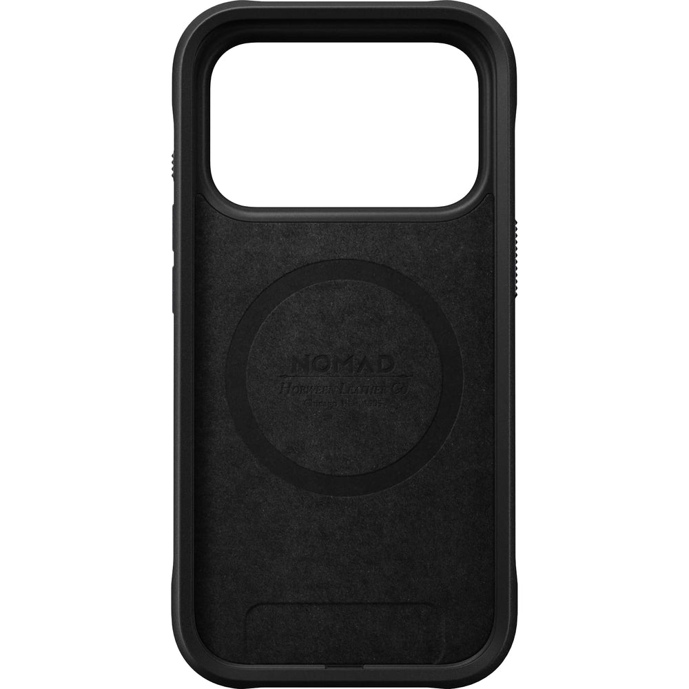Handyhülle aus Naturleder für iPhone 17 Pro, Nomad Rugged Leather für MagSafe, Rustikal Braun