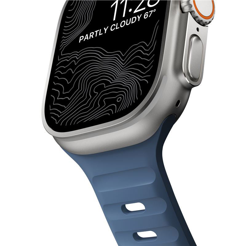 Armband für Apple Watch 49/46/45/44 mm, Nomad Sport Strap, Dunkelblau