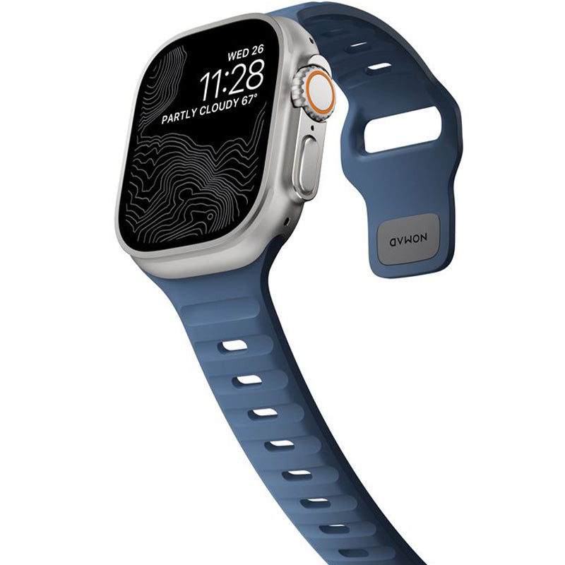 Armband für Apple Watch 49/46/45/44 mm, Nomad Sport Strap, Dunkelblau