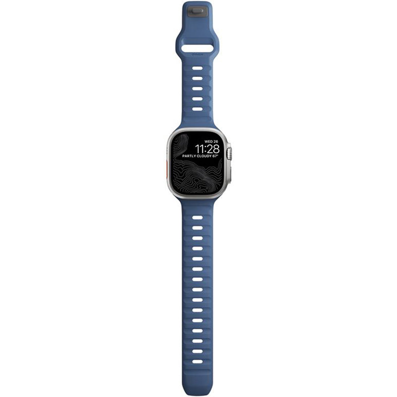 Armband für Apple Watch 49/46/45/44 mm, Nomad Sport Strap, Dunkelblau