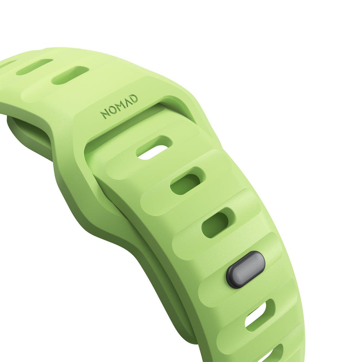 Armband für Apple Watch 49/46/45/44 mm, Nomad Sport Strap, fluoreszierendes Grün