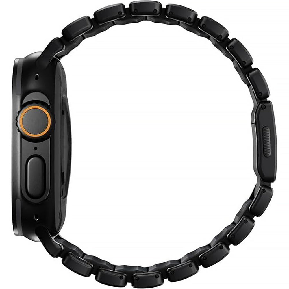 Armband für Apple Watch 49/46/45/44 mm, Nomad Stratos Band, Schwarzer Titan