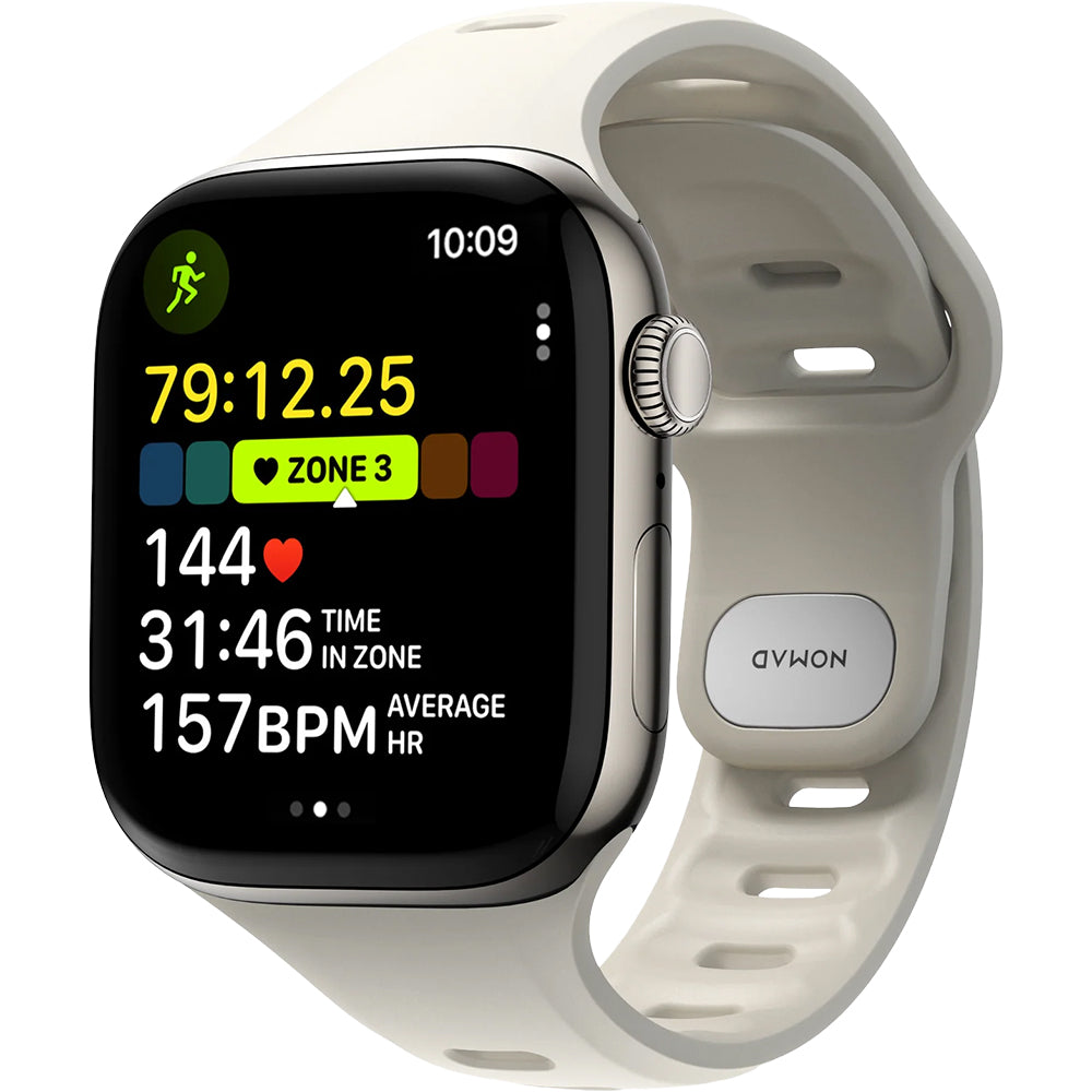 Uhrenarmband für Apple Watch 42 / 41 / 40 / 38 mm, Nomad Tempo Band, Beige