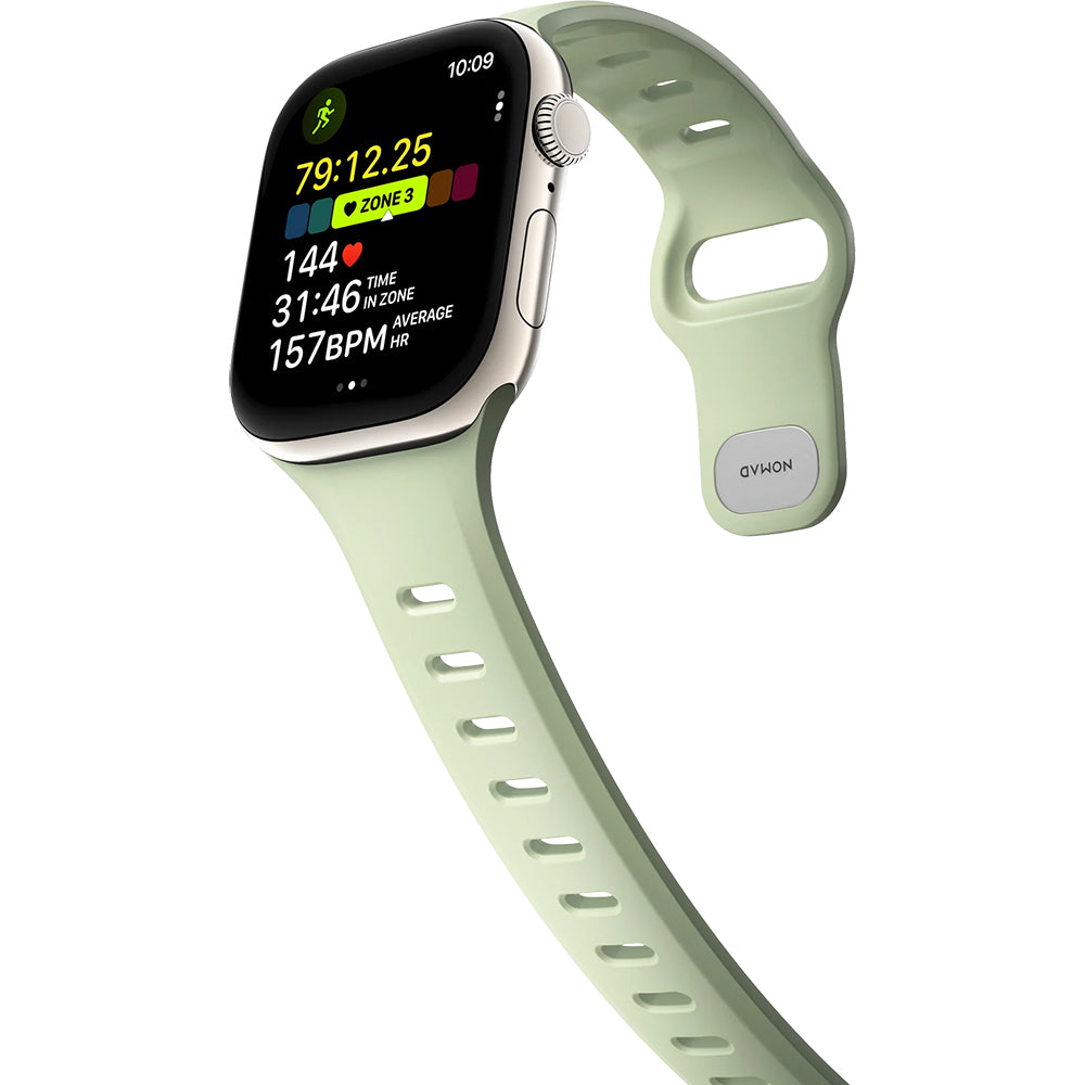Uhrenarmband für Apple Watch 42 / 41 / 40 / 38 mm, Nomad Tempo Band, Grün